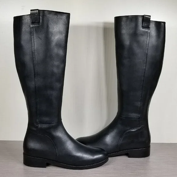 Cole Haan Shoes Cole Haan Katrina Riding Boot Black Leather